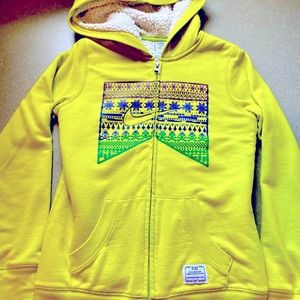 Nike hoodie zipup sweatshirt hood sweater medium athletic jacket gender neutral